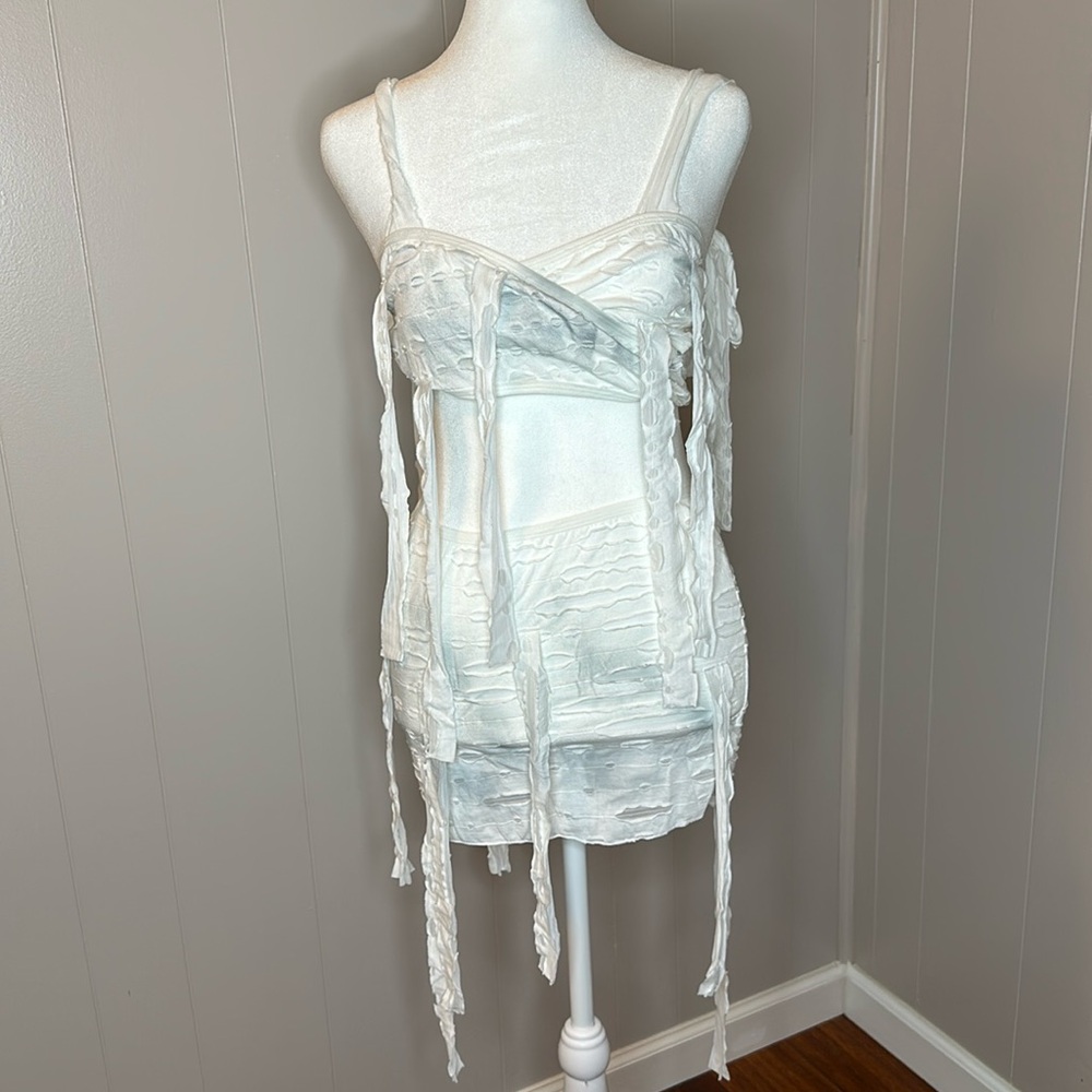 Dolls Kill White Mini Skirt